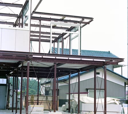 新築時）建築工事中