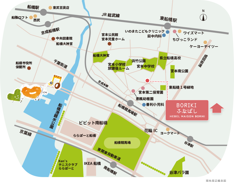 現地周辺概念図