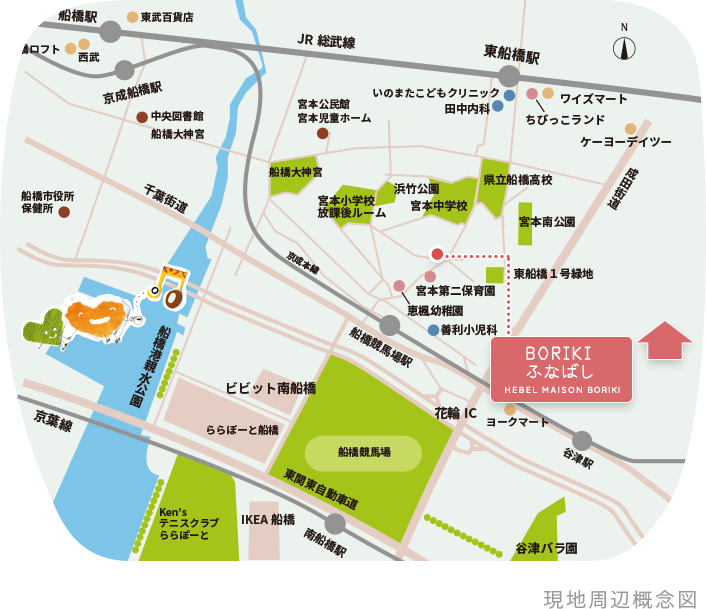 現地周辺概念図