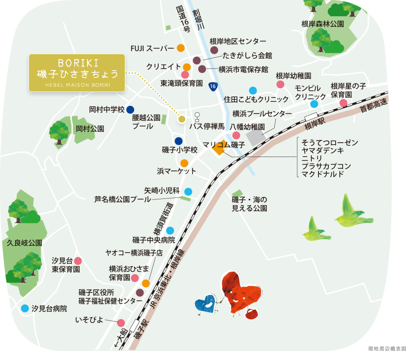 現地周辺概念図