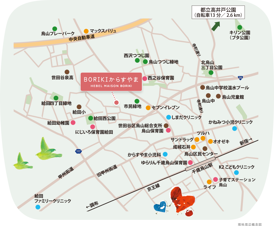 現地周辺概念図