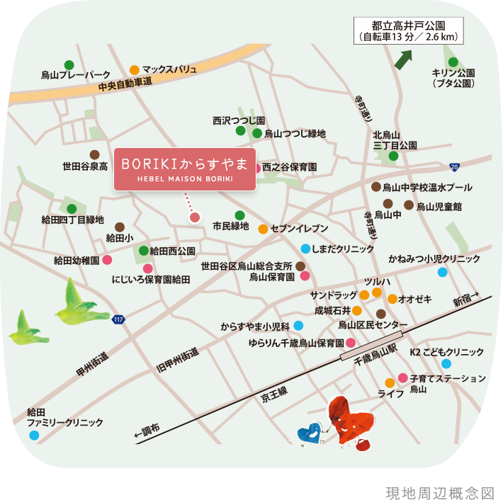 現地周辺概念図