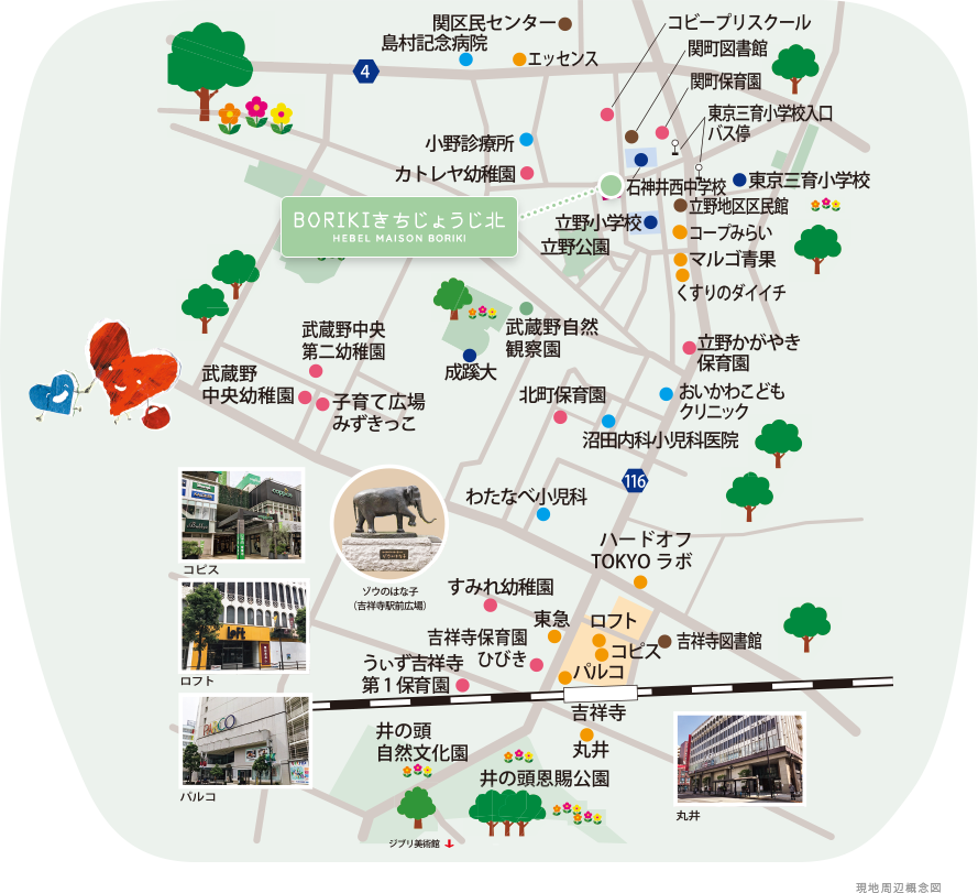 現地周辺概念図