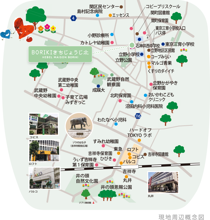 現地周辺概念図