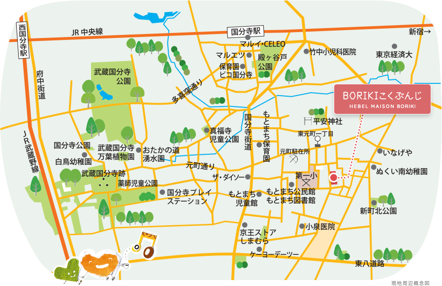 現地周辺概念図