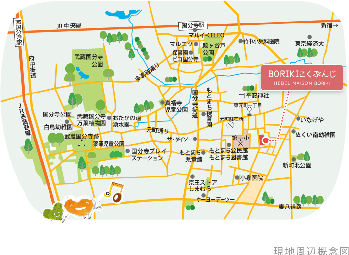 現地周辺概念図