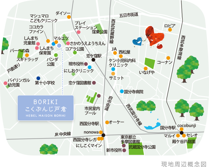 現地周辺概念図