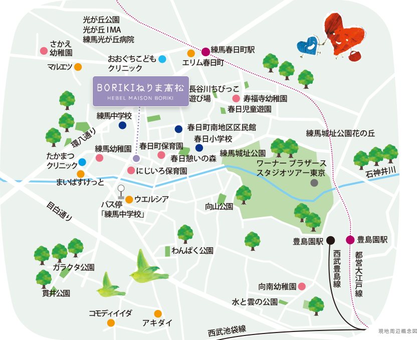 現地周辺概念図