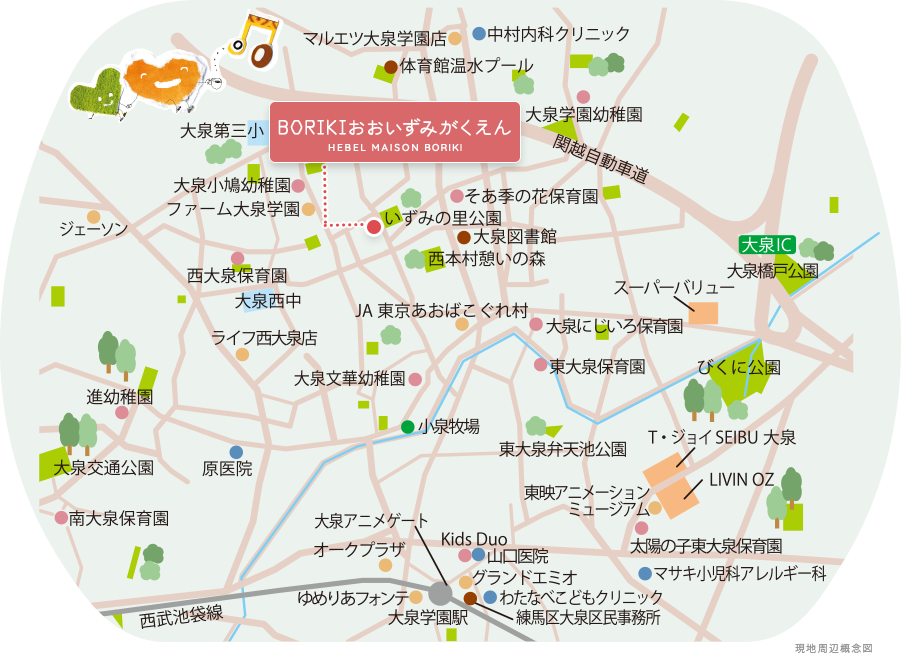 現地周辺概念図