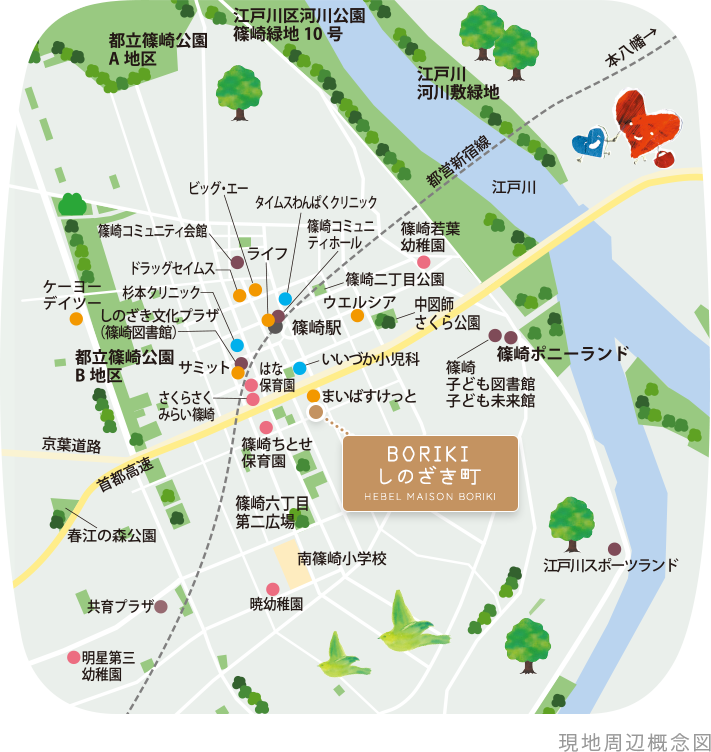 現地周辺概念図