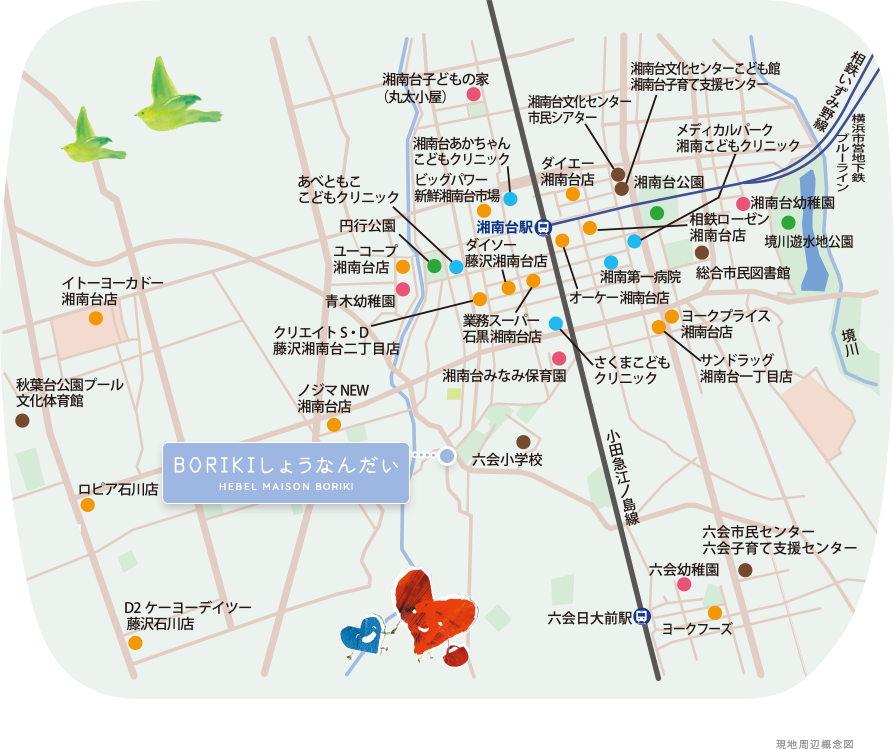 現地周辺概念図