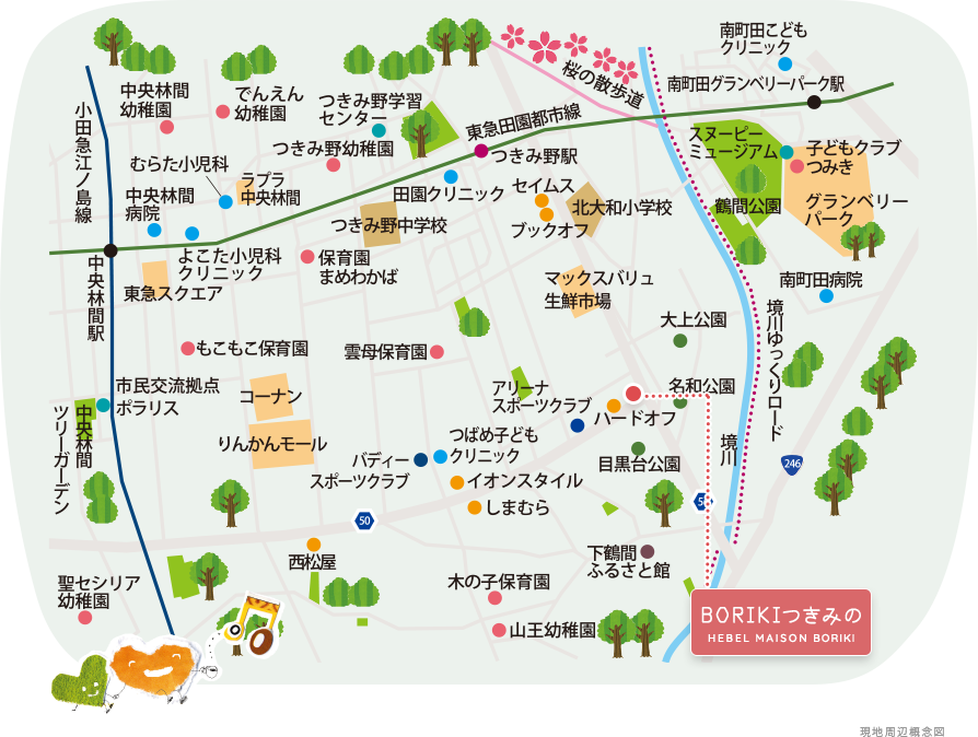 現地周辺概念図