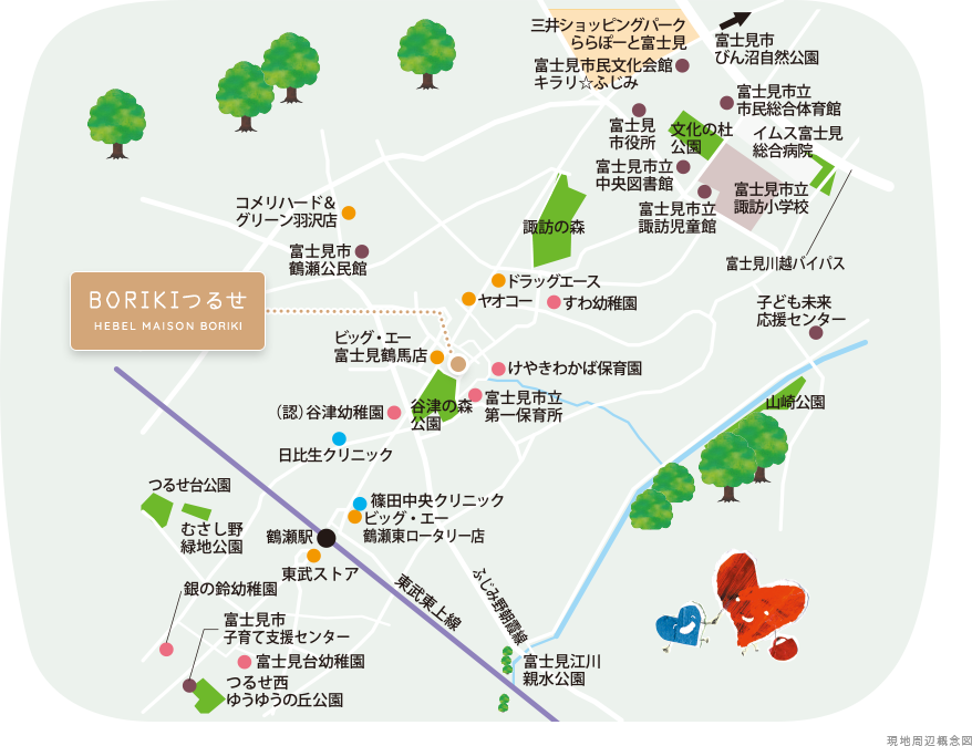 現地周辺概念図