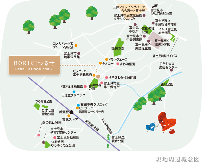 現地周辺概念図