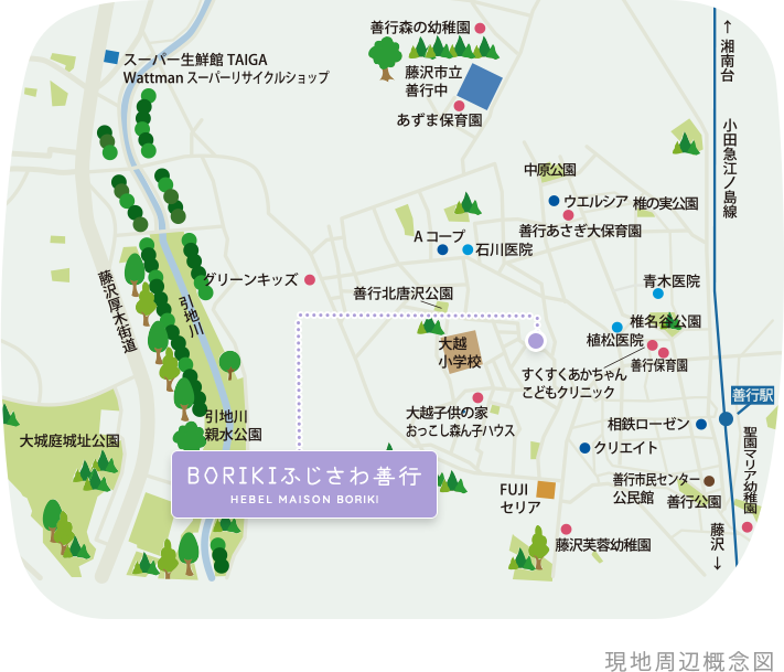 現地周辺概念図