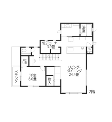 店舗併用住宅 外観・内観・間取り