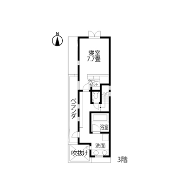 限られた敷地を有効に活かした3階・4階建て 外観・内観・間取り