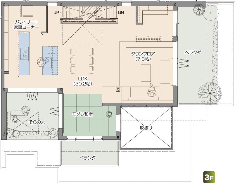 FREX3 日進展示場 フレックス（二世帯モデル） 間取り・プラン