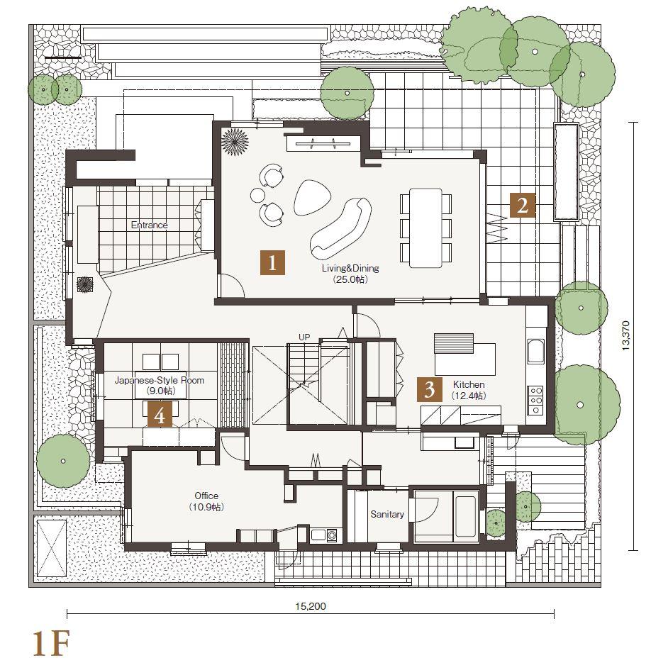 RATIUS GR 一宮展示場 重鉄・大屋根の邸宅 間取り・プラン