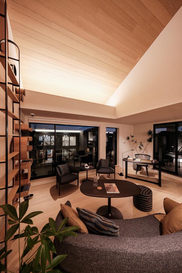 RATIUS GR 岡崎展示場 重鉄・大屋根の邸宅 インテリア・屋上