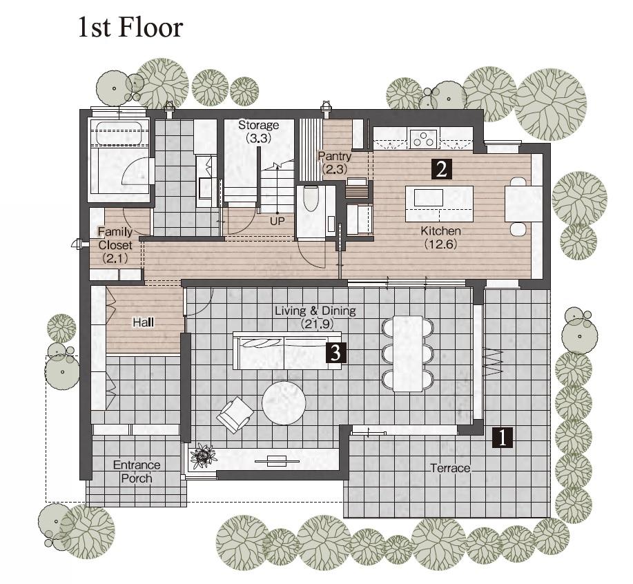 高槻展示場 RATIUS GR 間取り・プラン