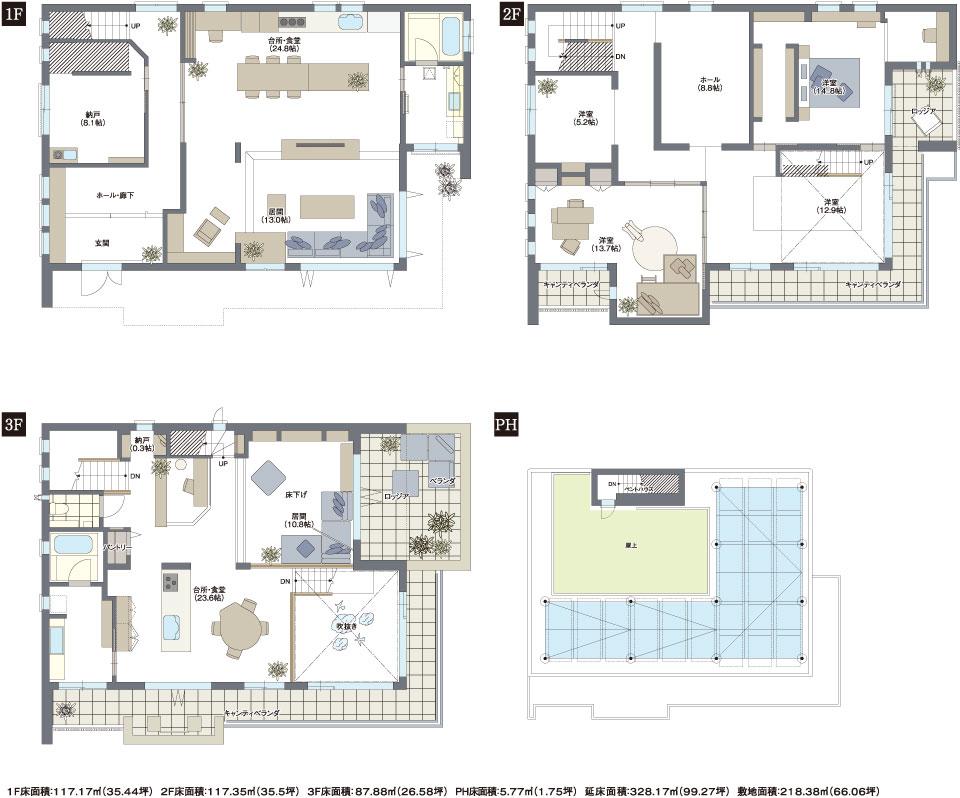 RESIDENCE 難波展示場 ＦＲＥＸレジデンス 間取り・プラン