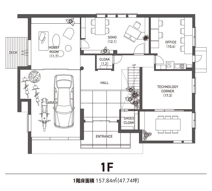 倉敷展示場 フレックス（2階モデル） 間取り・プラン