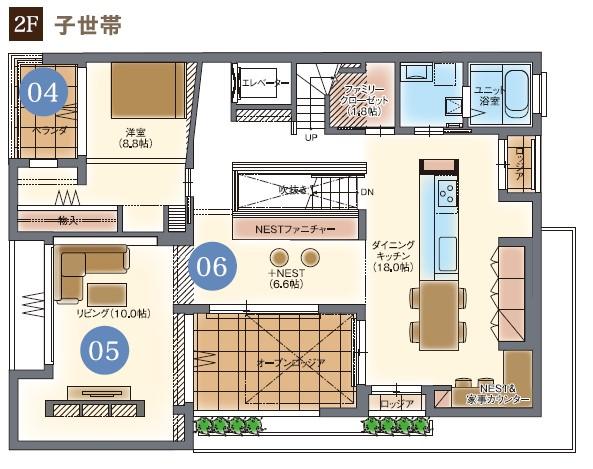 FREX 浜松展示場 重鉄３階建 間取り・プラン