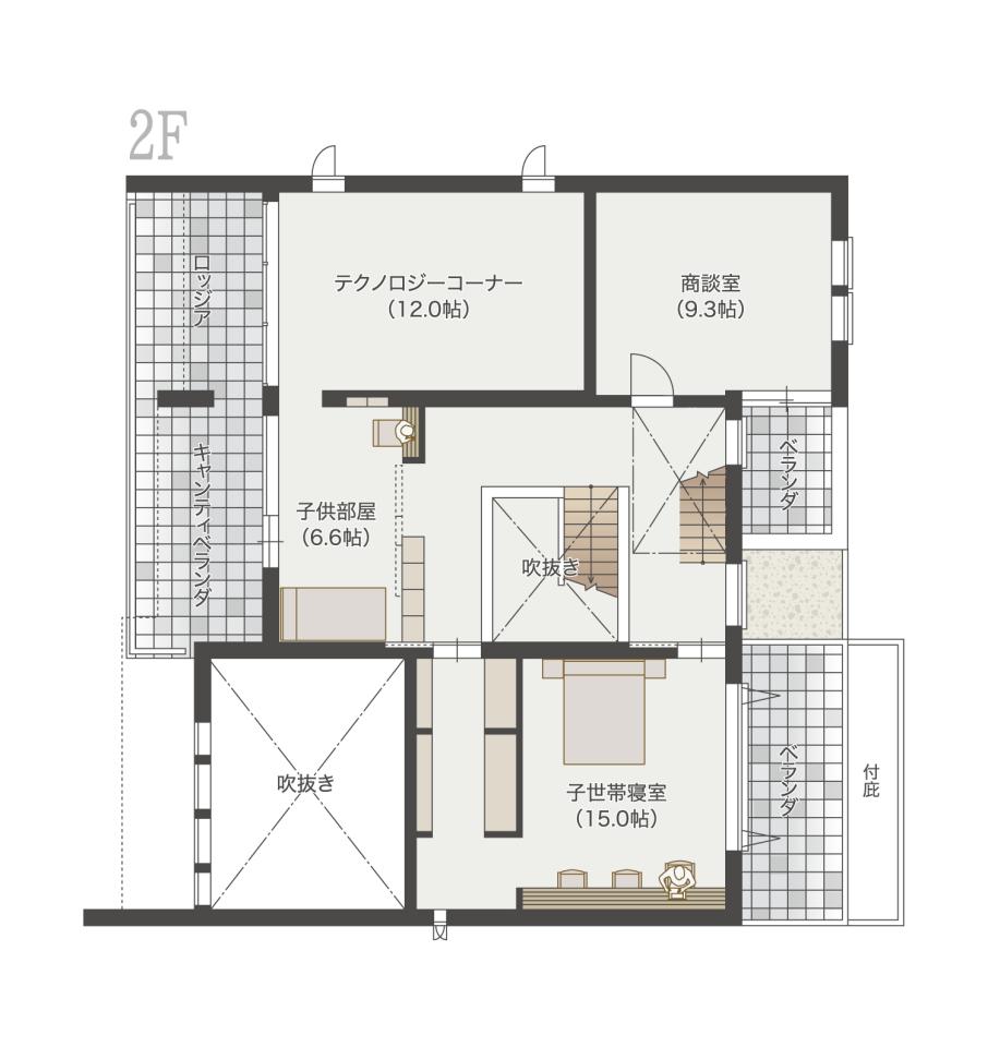 名駅北展示場 フレックス（3階モデル） 間取り・プラン