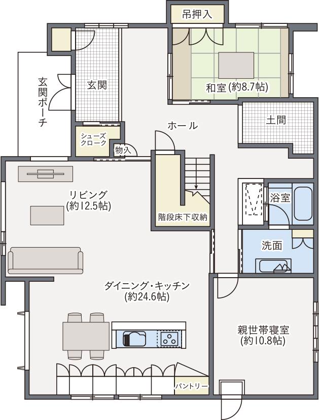 CUBIC 立川展示場 キュービック（２階モデル） 間取り・プラン