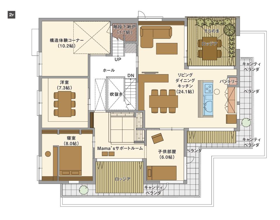 春日部展示場 CUBIC（２階モデル） 間取り・プラン
