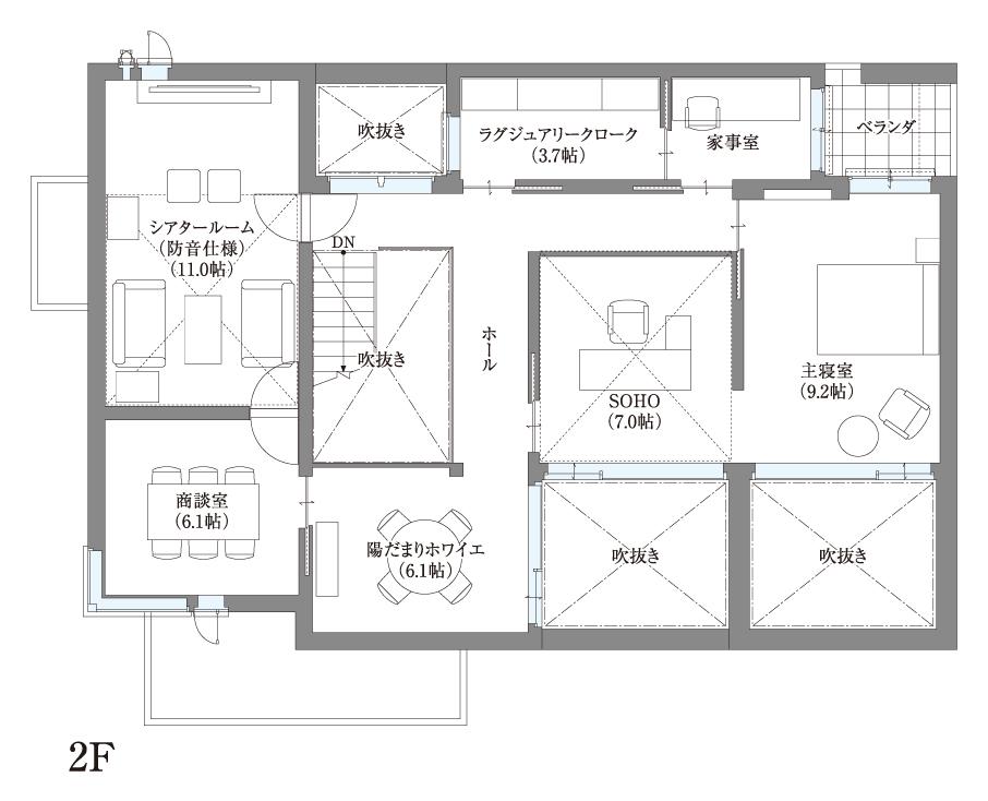 大宮北展示場 余白の在る家（最新モデル） 間取り・プラン
