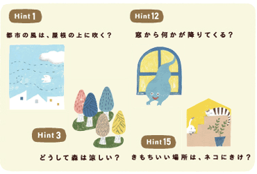 「しぜんごこちのくらし 10のヒント」では、10のHintに対し、それを解説したThinking Time、さらに暮らしに取り入れるためのAction!で構成されています。