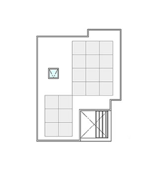 プロトタイプ間取り図　Ｒ 階平面図