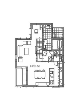 街かどヘーベルハウス西小山間取り図2階