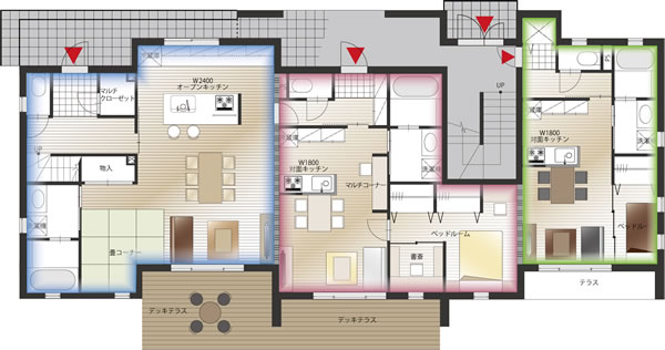 プロトタイプ間取り図1階