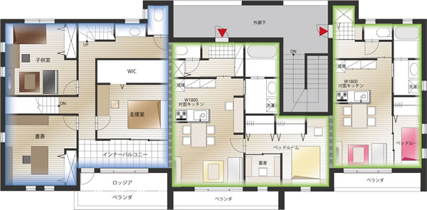 プロトタイプ間取り図2階